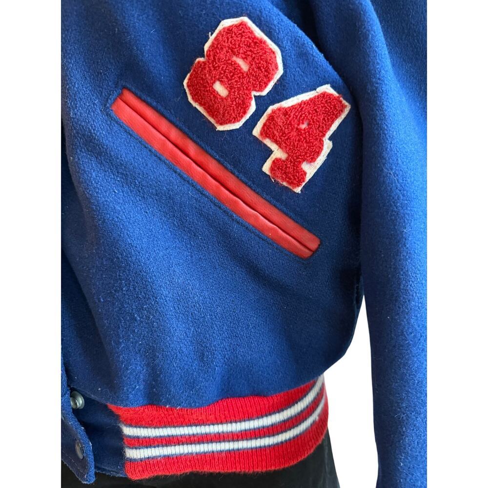 Vintage DeLong Varsity Jacket Rich South 84 Denise Wool USA 34 US Womens Small - Picture 8 of 11